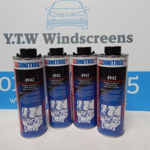 4 x DINITROL 4942 UNDERBODY CHASSIS RUST PROOFING BROWN WAX 1 LITRE CAN