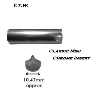 CLASSIC MINI  PLASTIC CHROME WINDSCREEN INSERT  PER METRE
