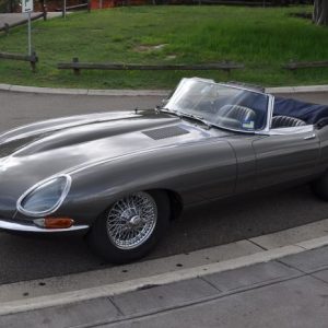 JAGUAR E TYPE SERIES 1 / 2 ROADSTER  GREEN TINT DOOR GLASS **BRAND NEW ****