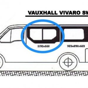 RENAULT TRAFIC & VIVARO NS OPENING PRIVACY WINDOW  -2001on  * SUPPLY ONLY *****