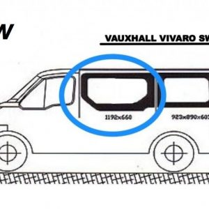RENAULT TRAFIC / VIVARO NS SWB/LWB FIXED PRIVACY WINDOW  -2001on * SUPPLY ONLY *