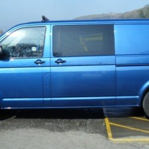VW TRANSPORTER T5  PRIVACY SIDE WINDOW -NS- *** SUPPLY ONLY *****