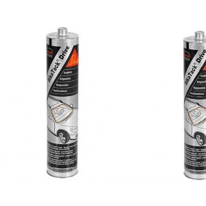 Sikatack Drive - 60 min Drive Away Windscreen Glue - Black - Cartridge 300ML x 2